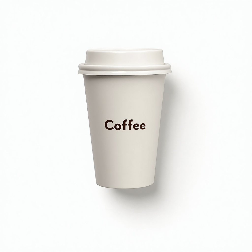 Warm cup of coffee on a minimalist background Warm cup of coffee on a minimalist background