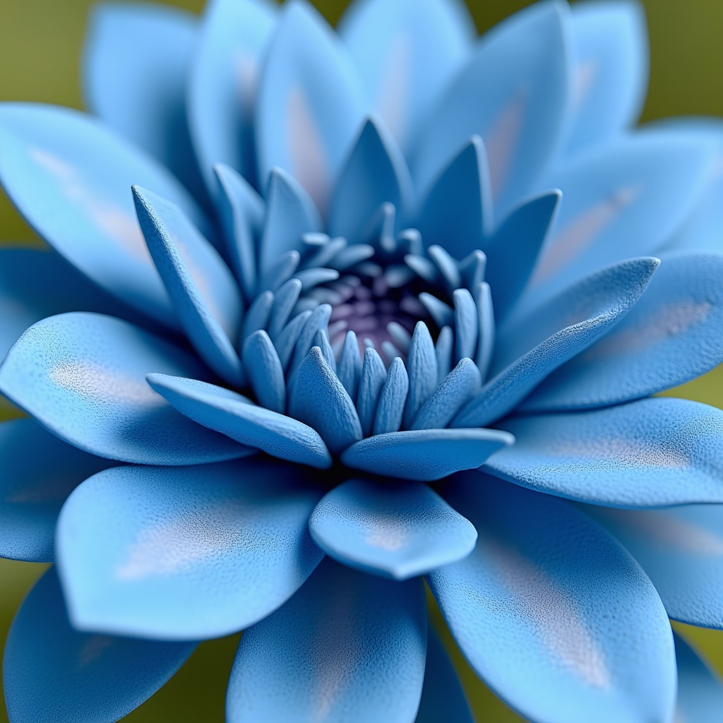 Blue water lily blooming in a serene garden setting Blue water lily blooming in a serene garden setting
