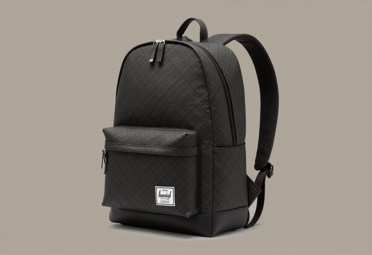 Stylish black backpack designed for everyday use Stylish black backpack designed for everyday use