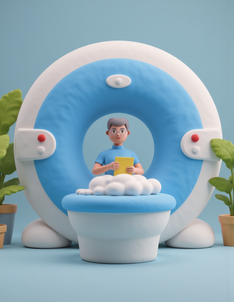 Creative character reading while sitting on a toilet Creative character reading while sitting on a toilet