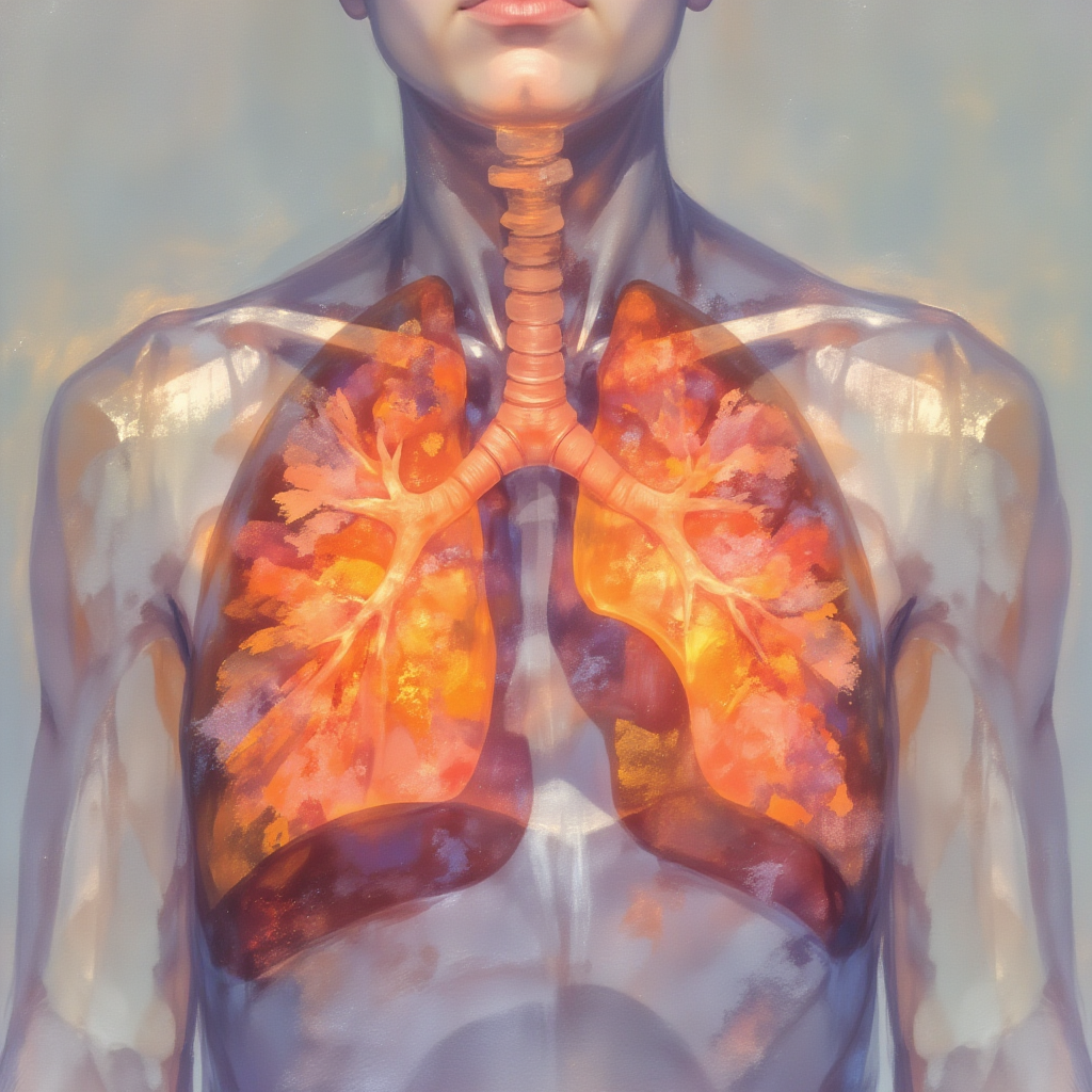 Respiratory system diagram: lungs and trachea Respiratory system diagram: lungs and trachea
