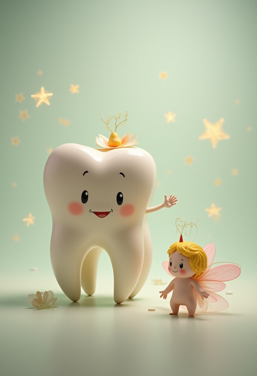 Tooth fairy celebrates a child's dental milestone Tooth fairy celebrates a child's dental milestone