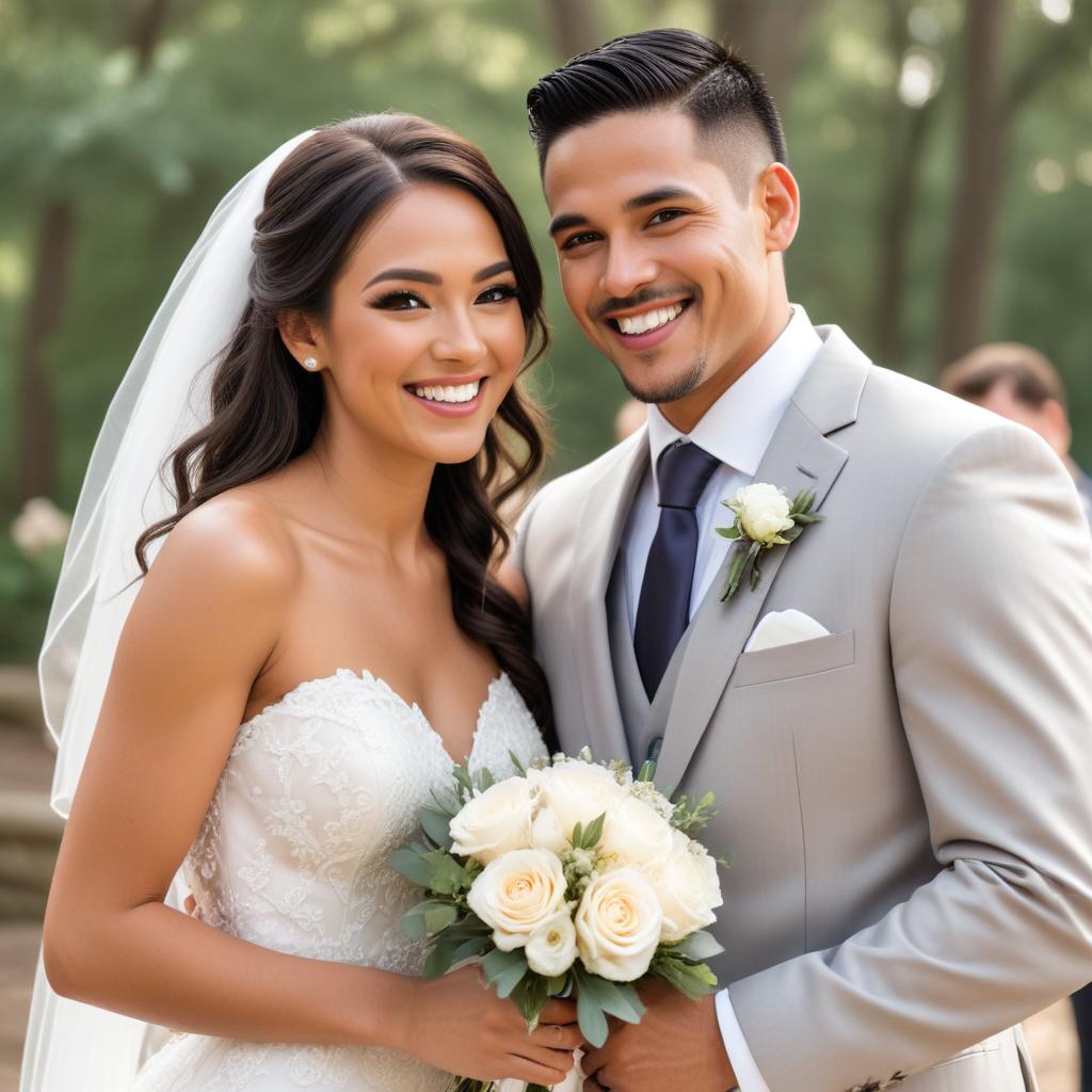 Couple weds in a stunning outdoor venue Couple weds in a stunning outdoor venue