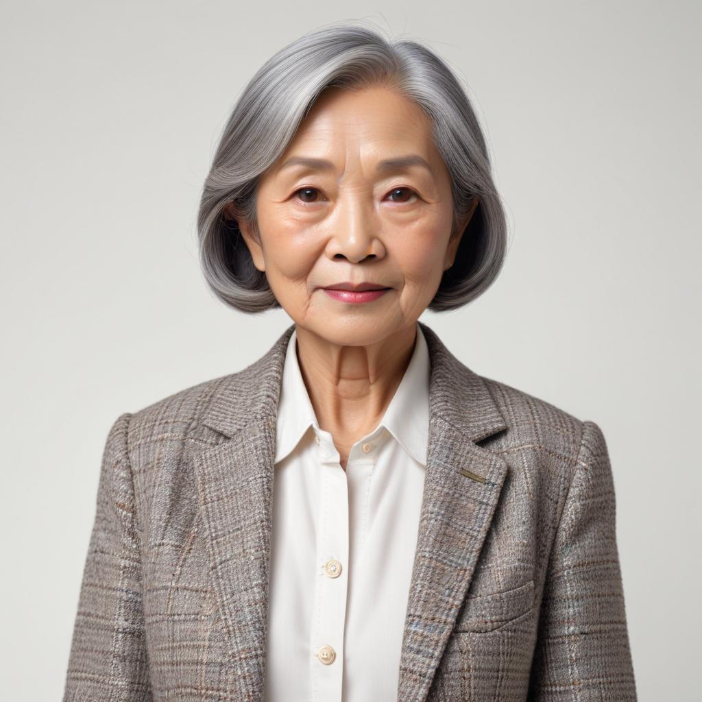 Elderly woman in formal attire Elderly woman in formal attire