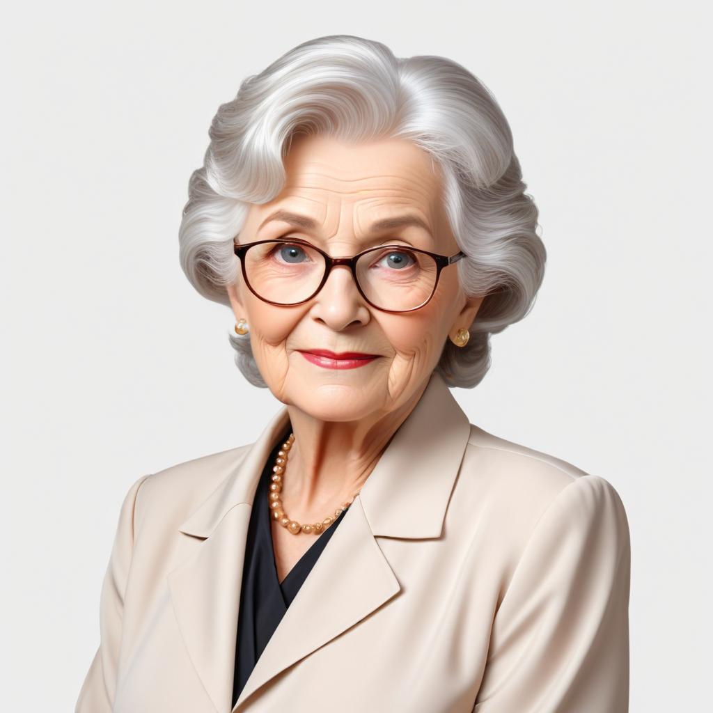 Elegant senior woman with glasses Elegant senior woman with glasses