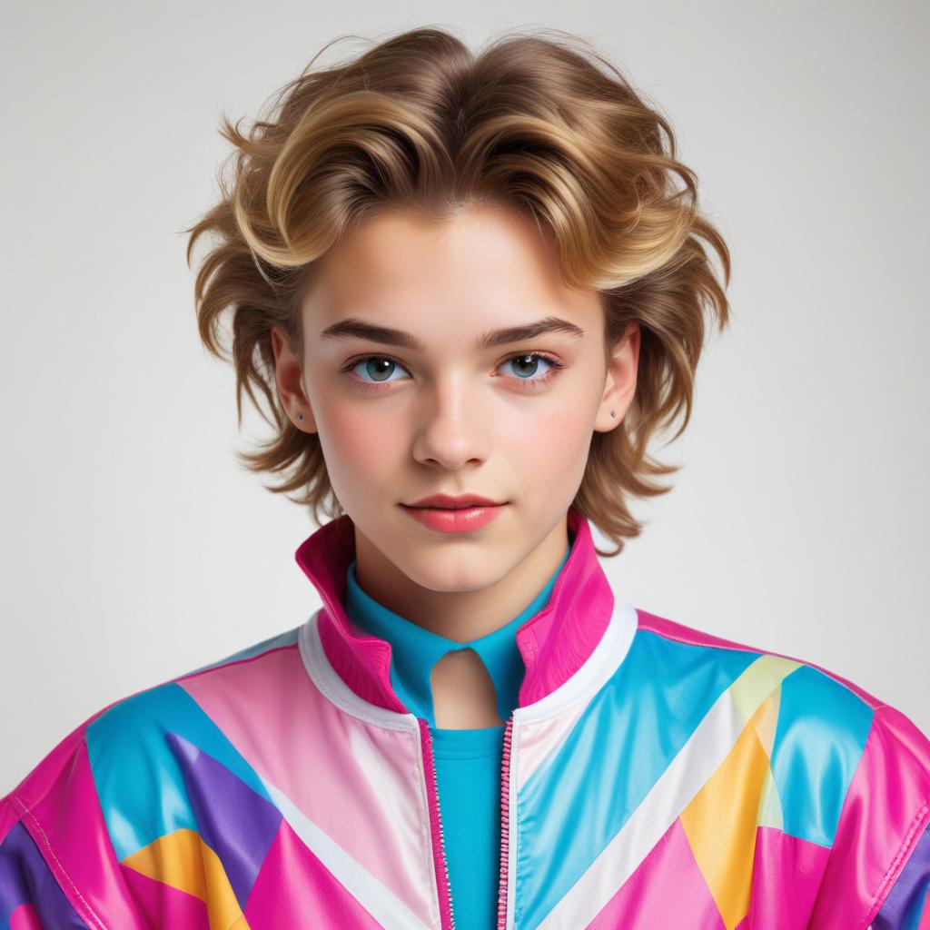 Stylish youth in colorful jacket Stylish youth in colorful jacket