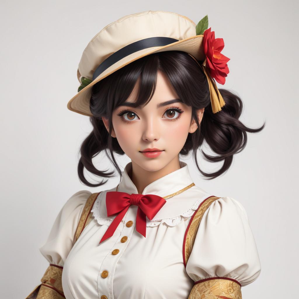 Young woman in elegant costume portrait Young woman in elegant costume portrait