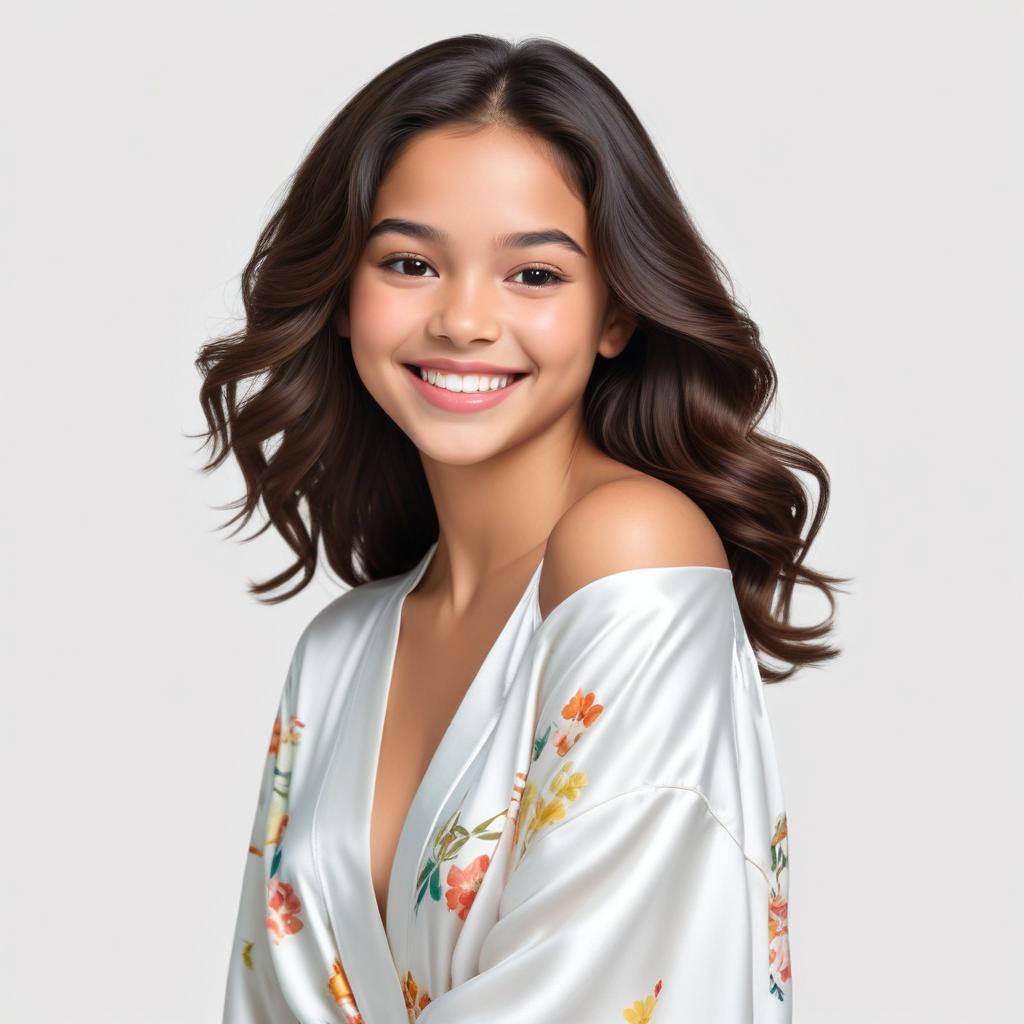 Smiling girl in elegant outfit Smiling girl in elegant outfit