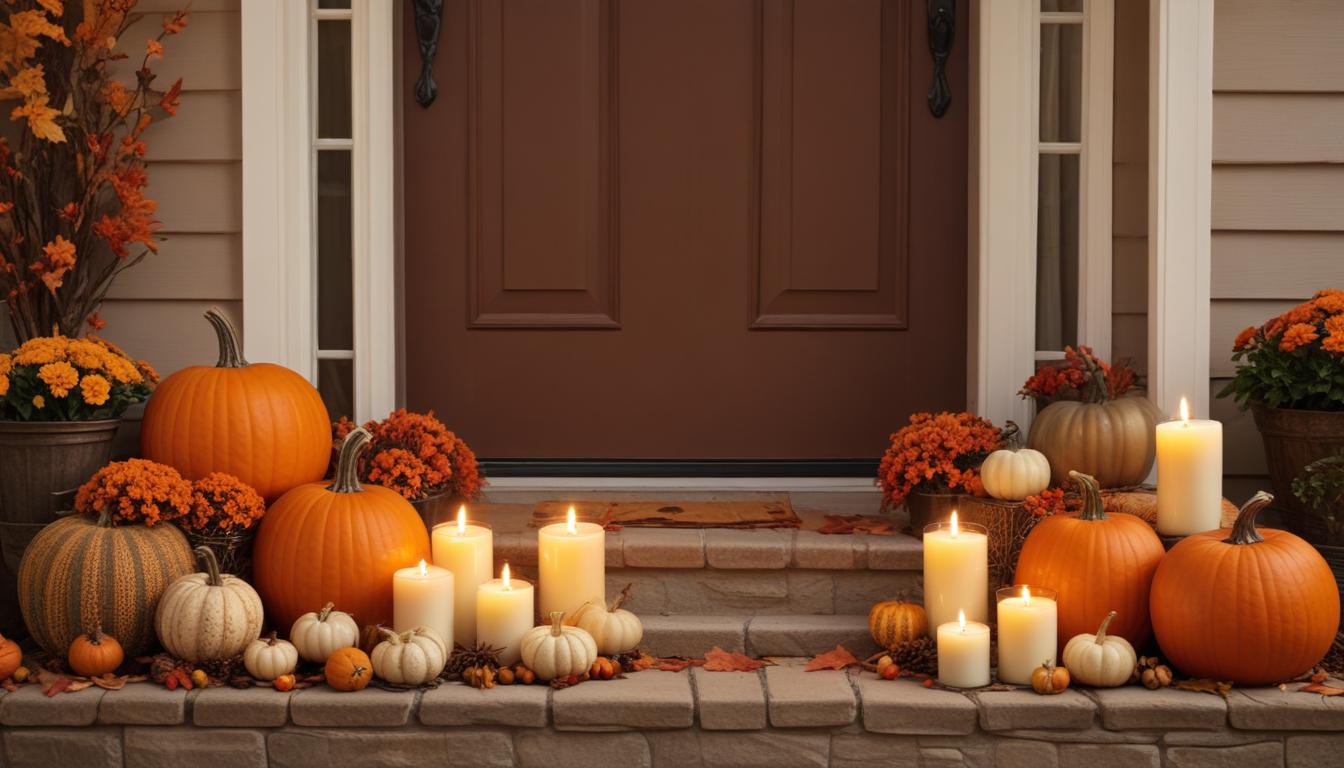 Festive autumn doorstep decoration ideas Festive autumn doorstep decoration ideas