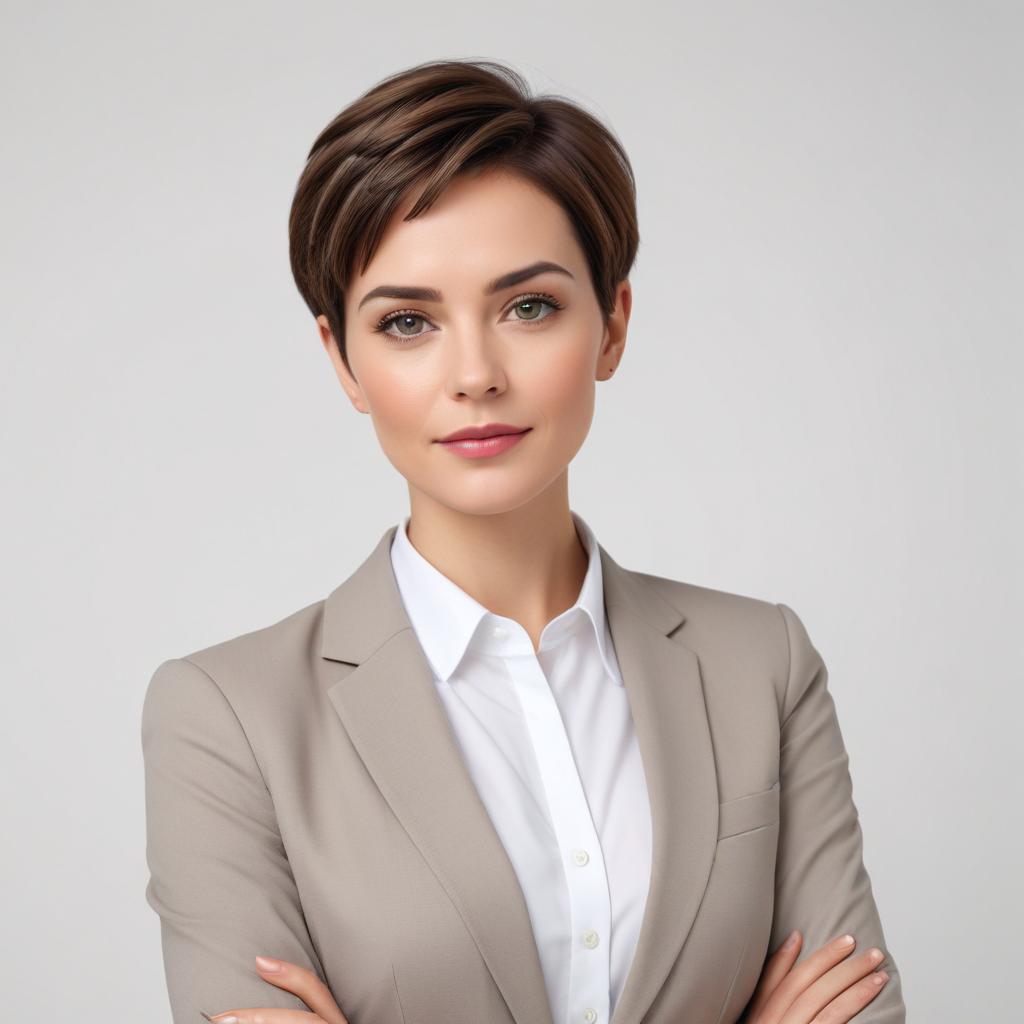 Professional woman in business attire Professional woman in business attire