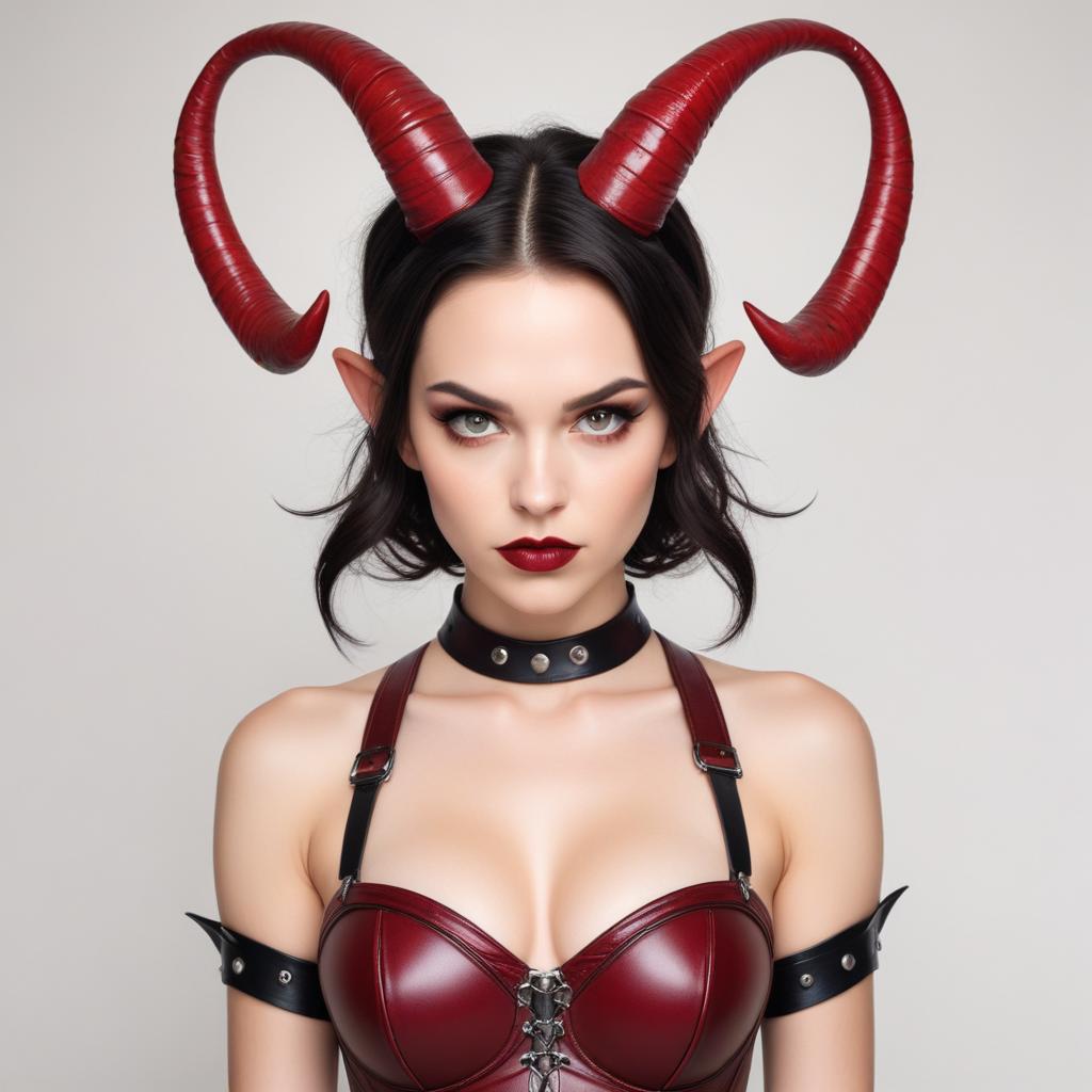 Dark fantasy character portrait in costume Dark fantasy character portrait in costume