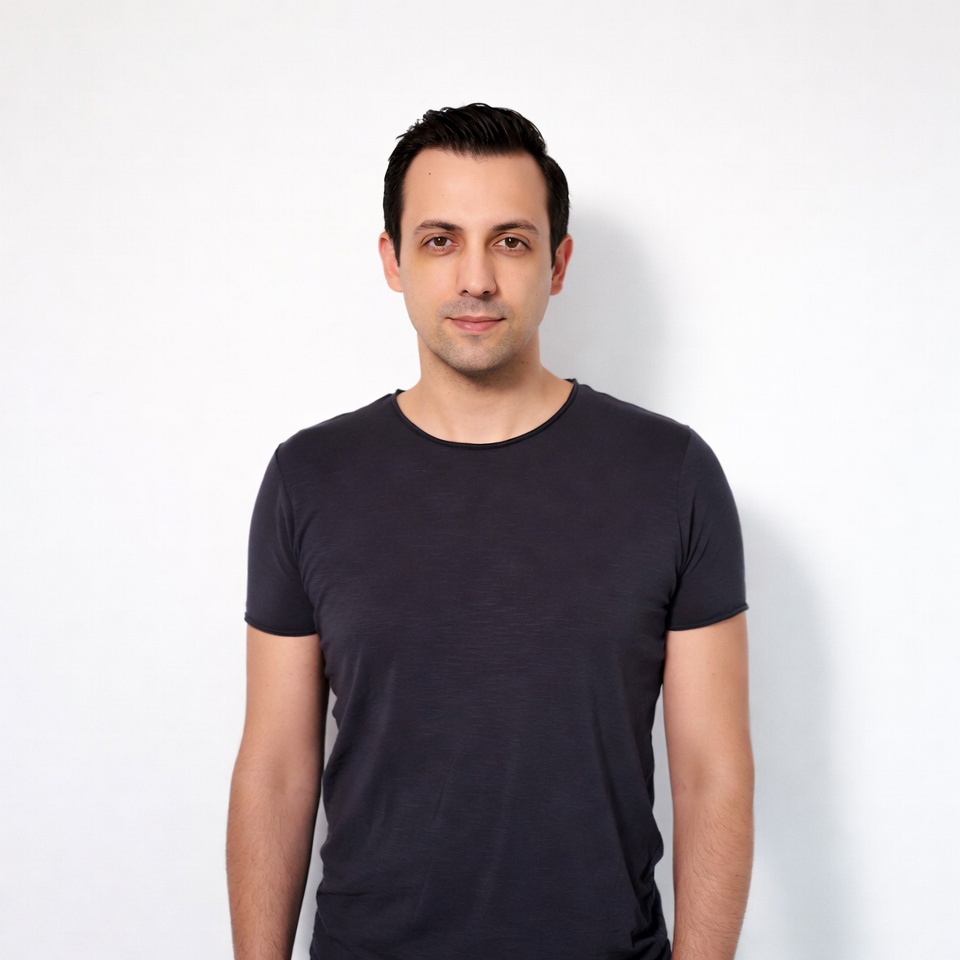 Portrait of a man in casual attire Portrait of a man in casual attire