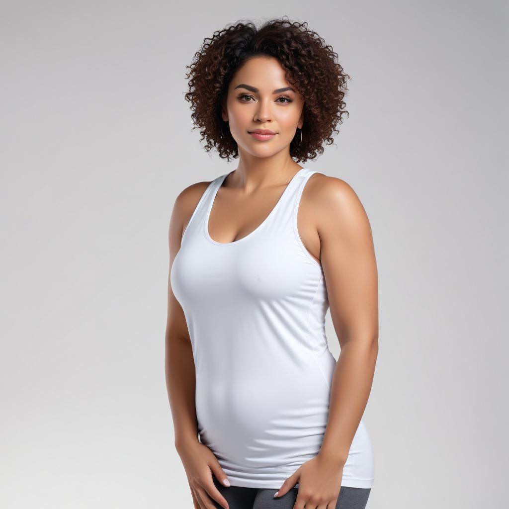 Woman in athletic wear posing confidently Woman in athletic wear posing confidently