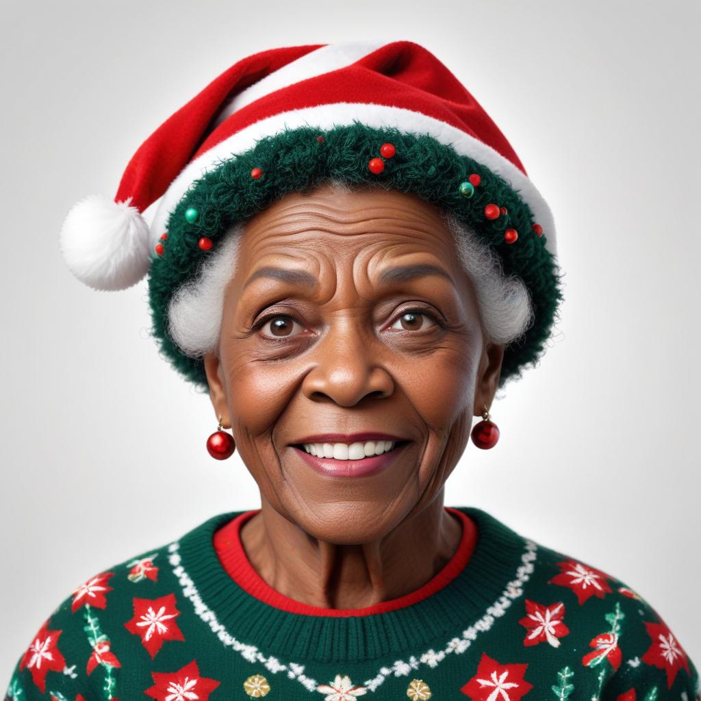 Smiling woman in festive attire Smiling woman in festive attire