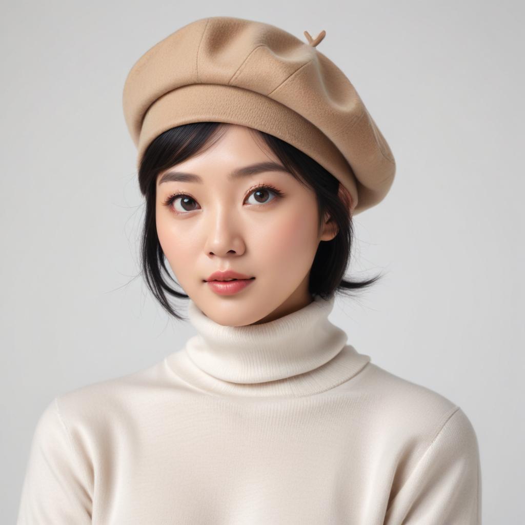 Fashionable woman in cozy outfit Fashionable woman in cozy outfit