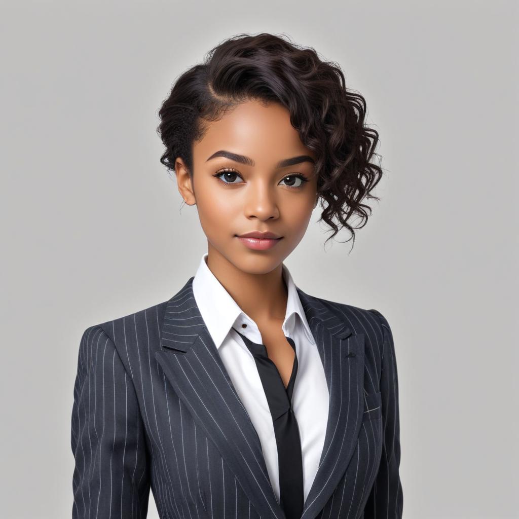 Confident young woman in business suit Confident young woman in business suit