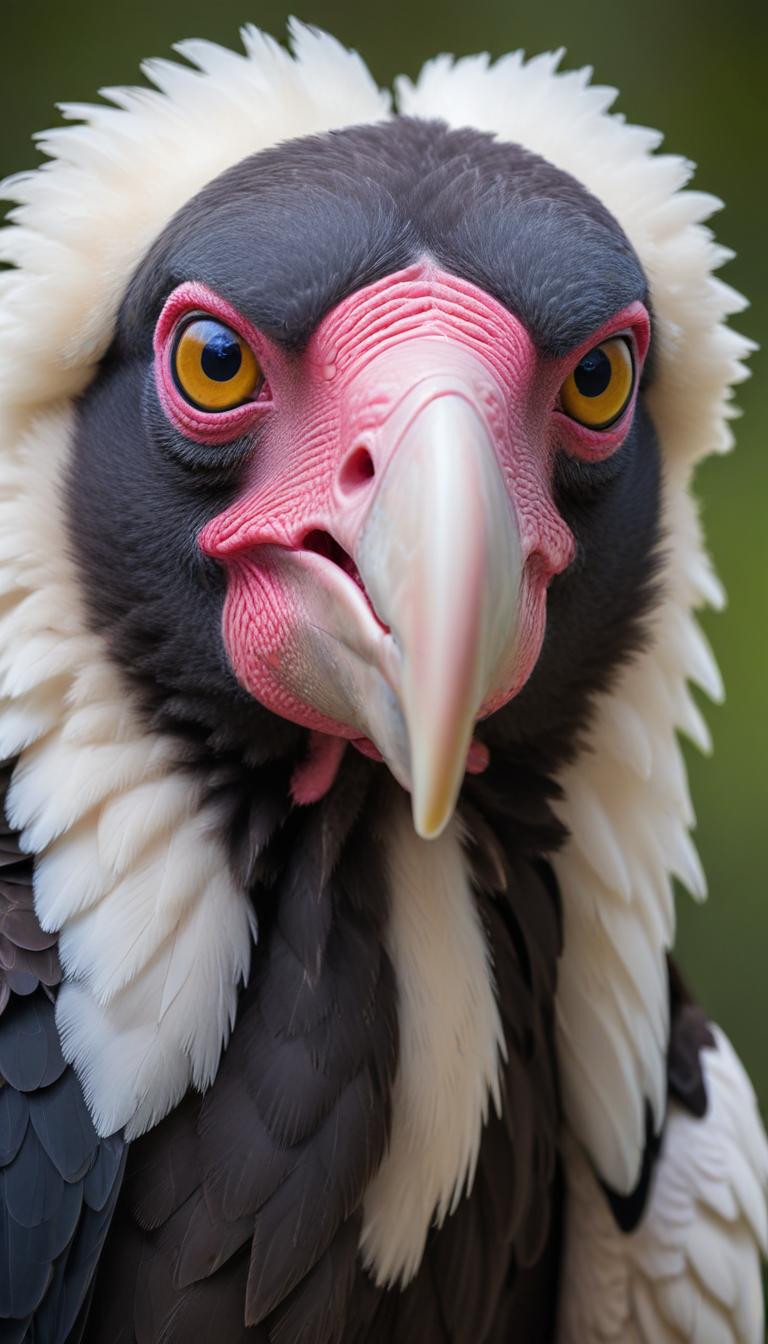 Majestic vulture in close-up view Majestic vulture in close-up view