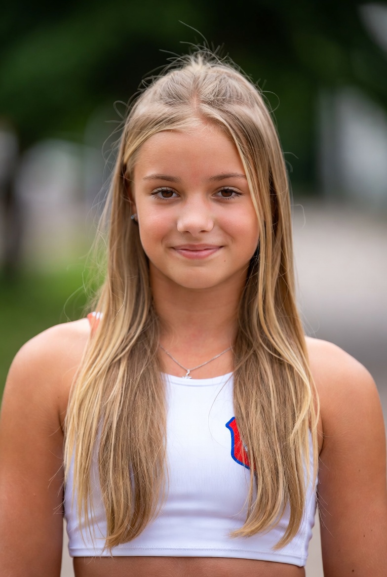 Young athlete in outdoor setting Young athlete in outdoor setting