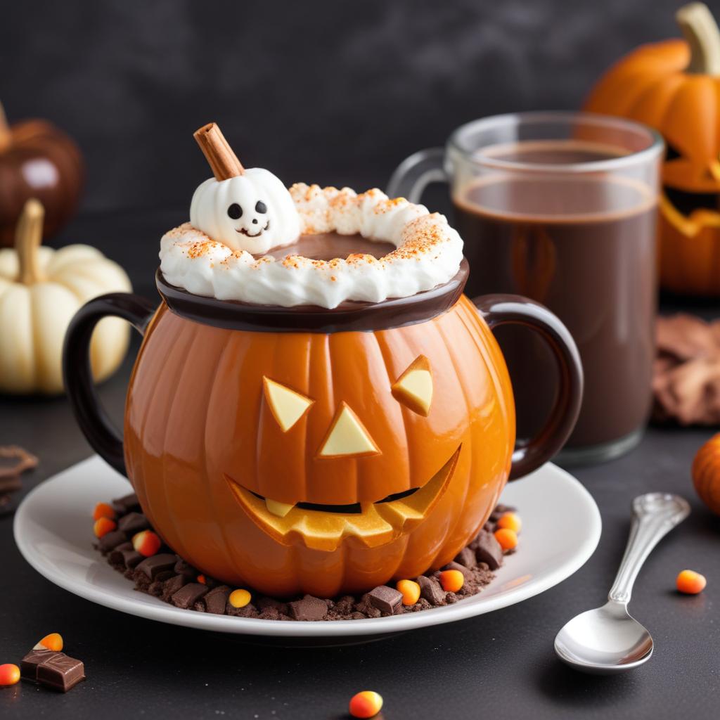 Festive halloween hot chocolate delight Festive halloween hot chocolate delight