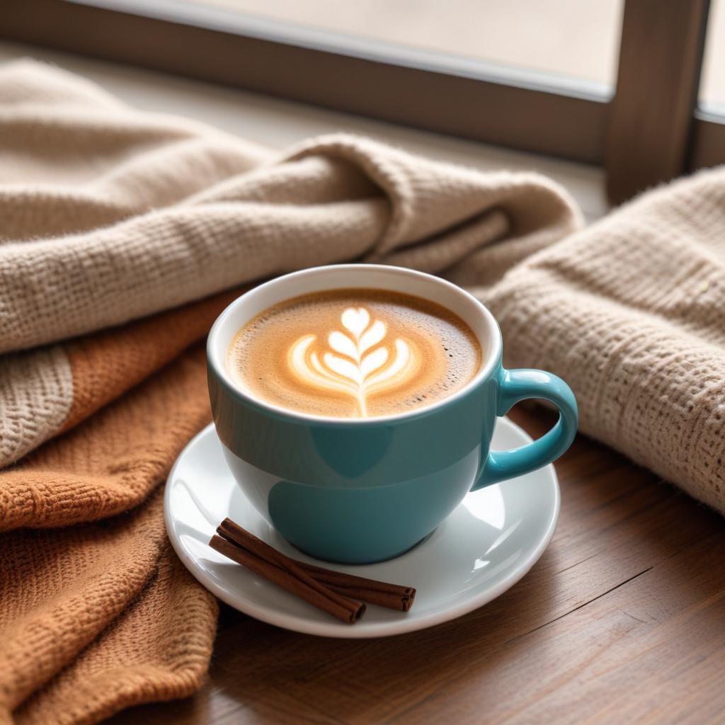 Warm coffee and cozy blankets Warm coffee and cozy blankets
