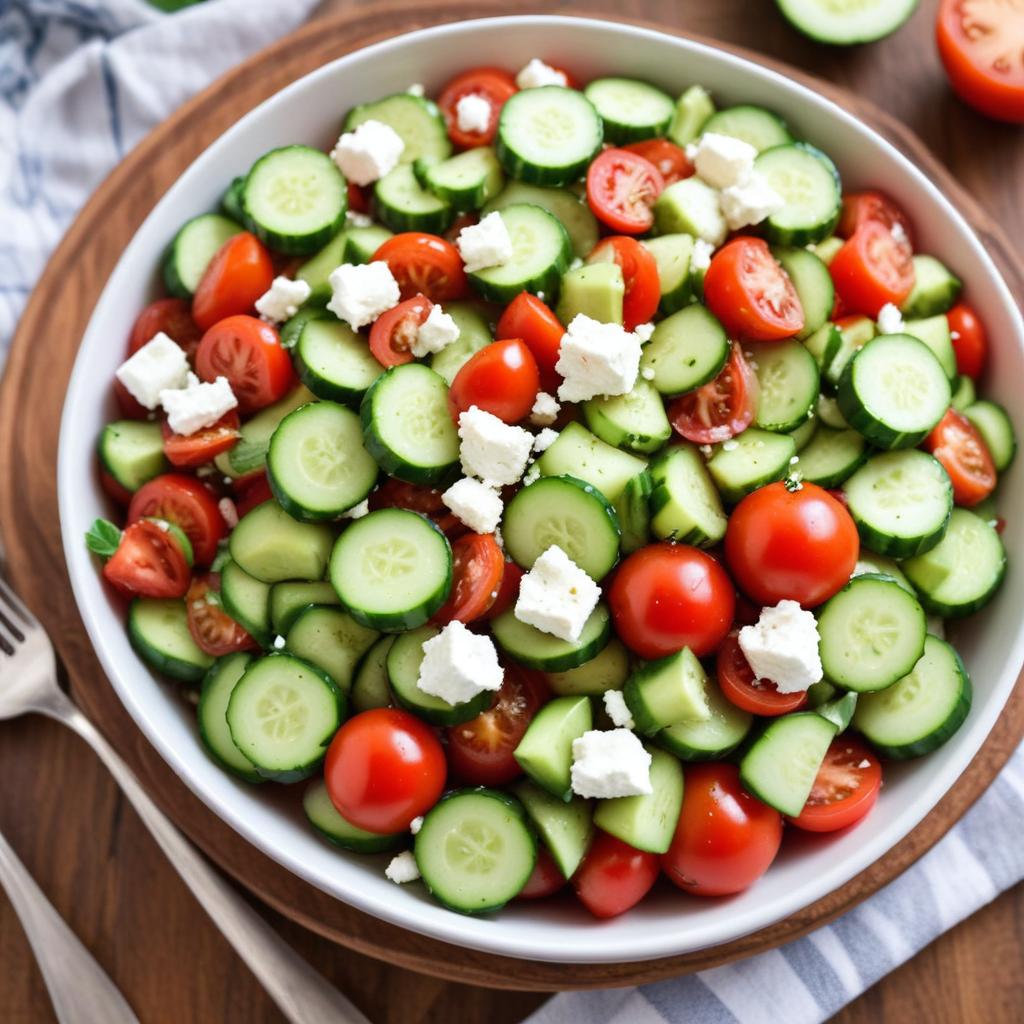 Fresh cucumber and tomato salad recipe Fresh cucumber and tomato salad recipe