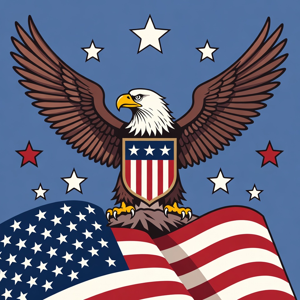 Eagle represents american spirit in artwork Eagle represents american spirit in artwork
