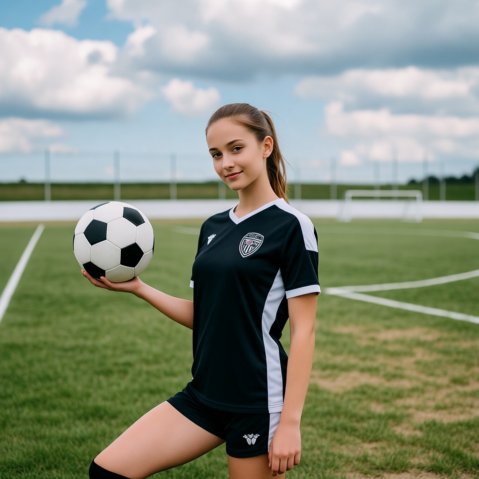 Portrait of soccer player on field Portrait of soccer player on field