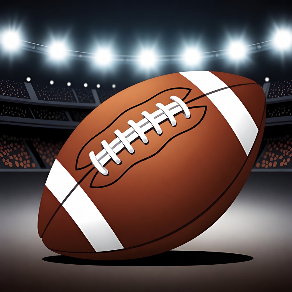 Football on the field Football on the field