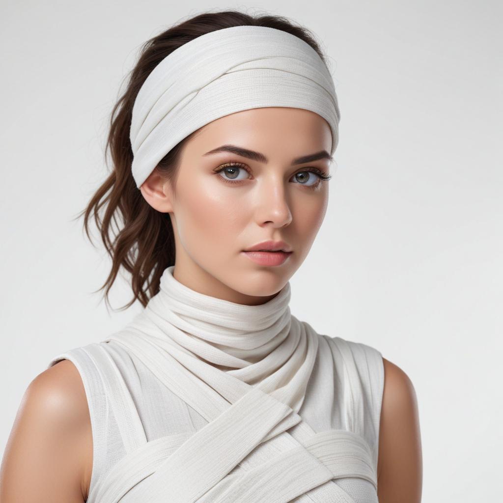 Elegant fashion portrait in white Elegant fashion portrait in white