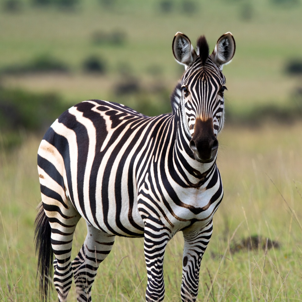 Zebra walking in green grasslands Zebra walking in green grasslands