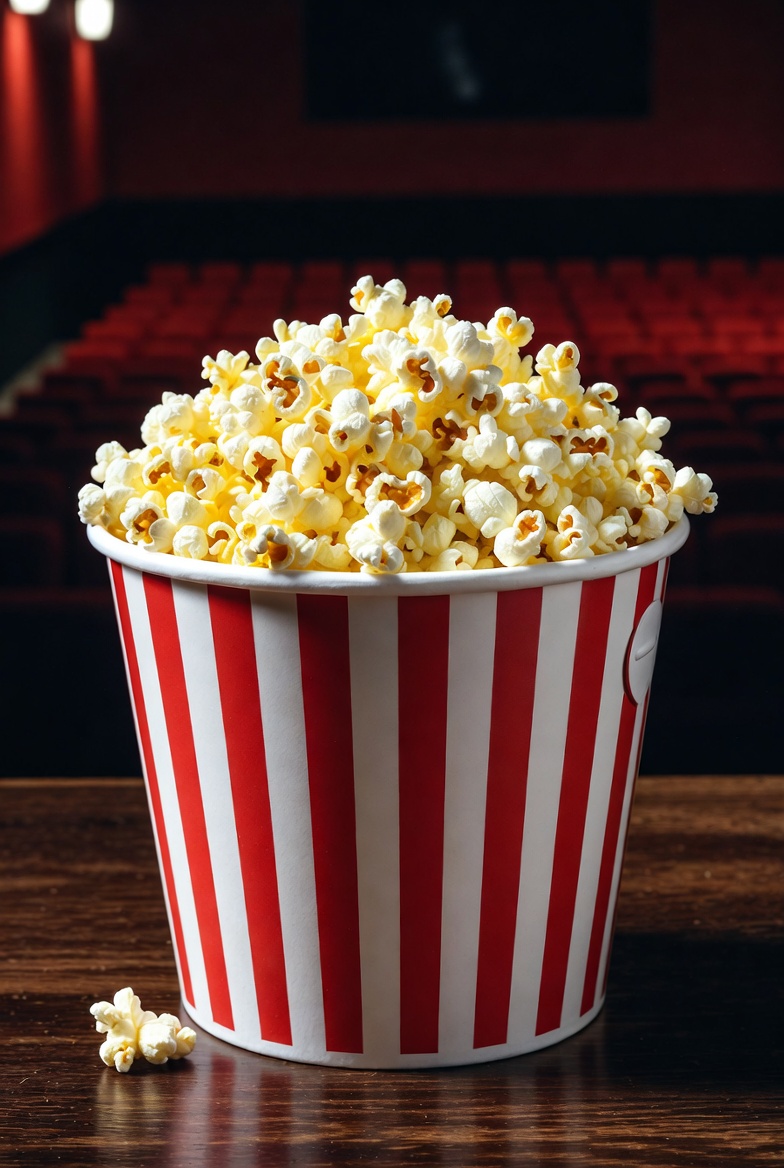 Popcorn ready for movie night Popcorn ready for movie night