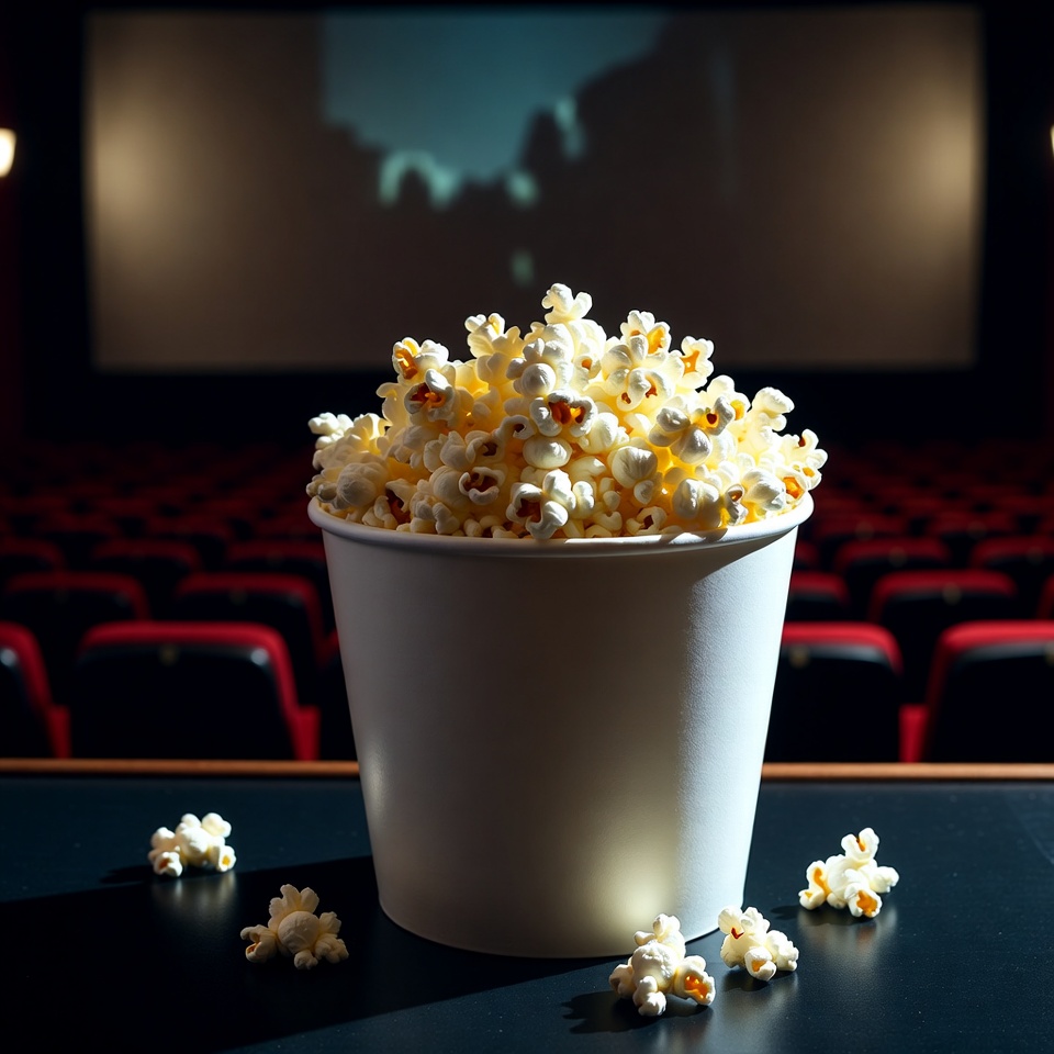 Popcorn ready for movie night Popcorn ready for movie night