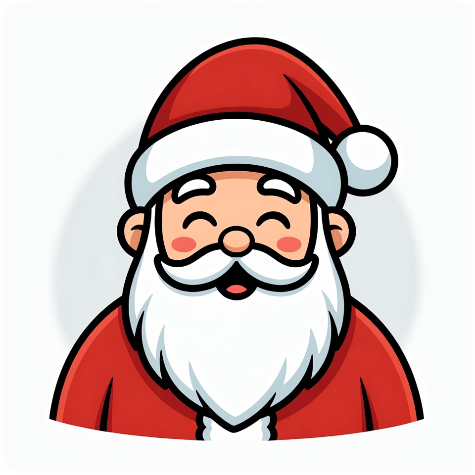 Happy santa claus cartoon character design Happy santa claus cartoon character design