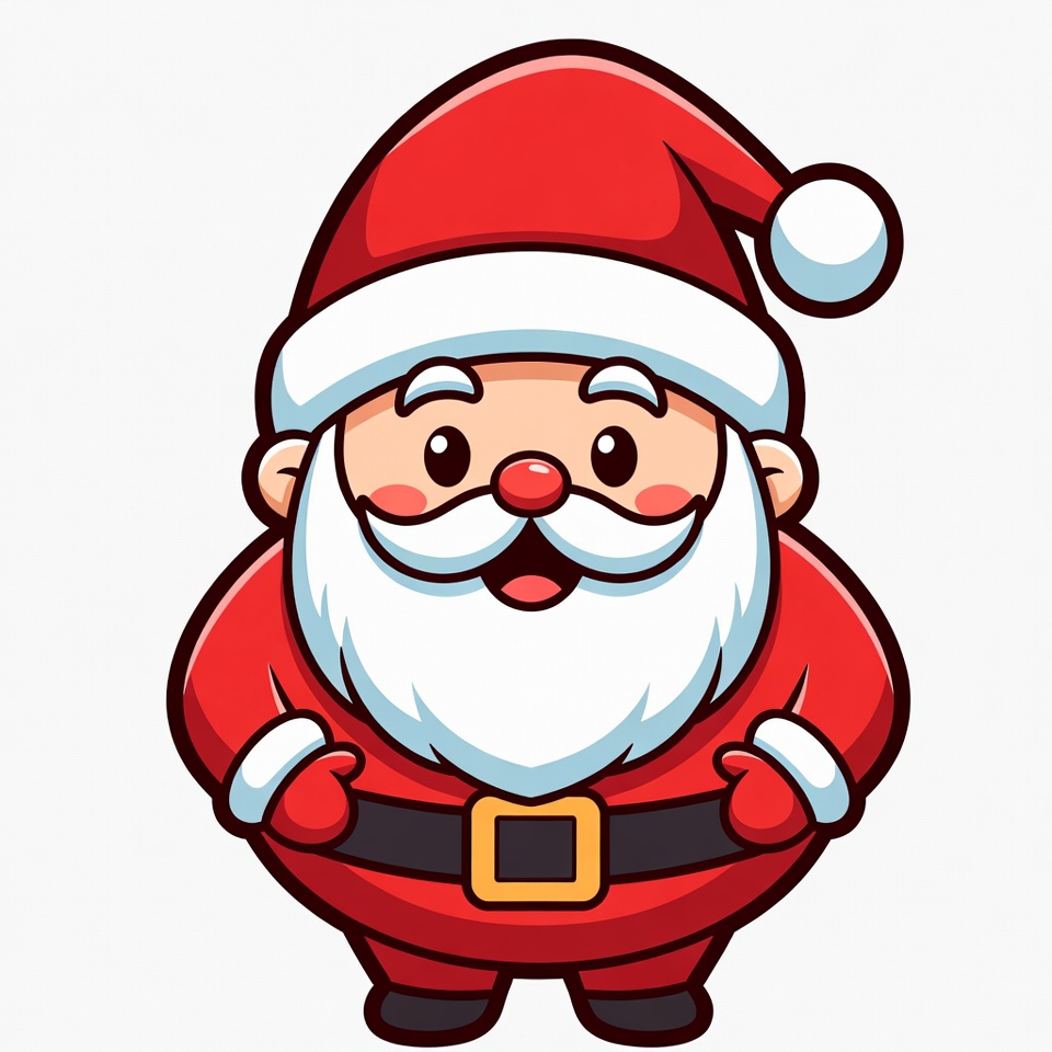 Santa claus in cheerful pose Santa claus in cheerful pose