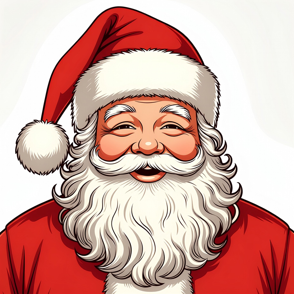 Santa claus smiling joyfully for christmas Santa claus smiling joyfully for christmas