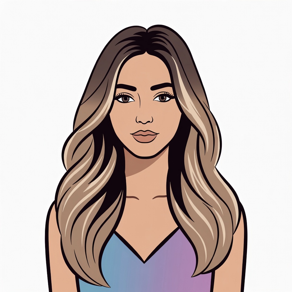 Stylized portrait of a woman Stylized portrait of a woman