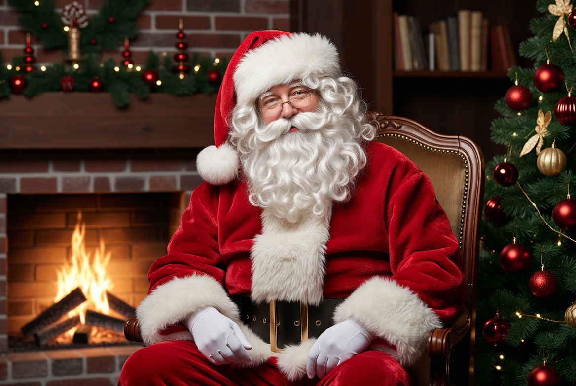 Santa claus enjoying the festive season Santa claus enjoying the festive season