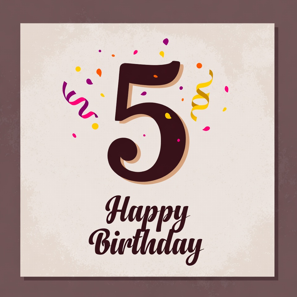 Celebrating a 5th birthday moment Celebrating a 5th birthday moment