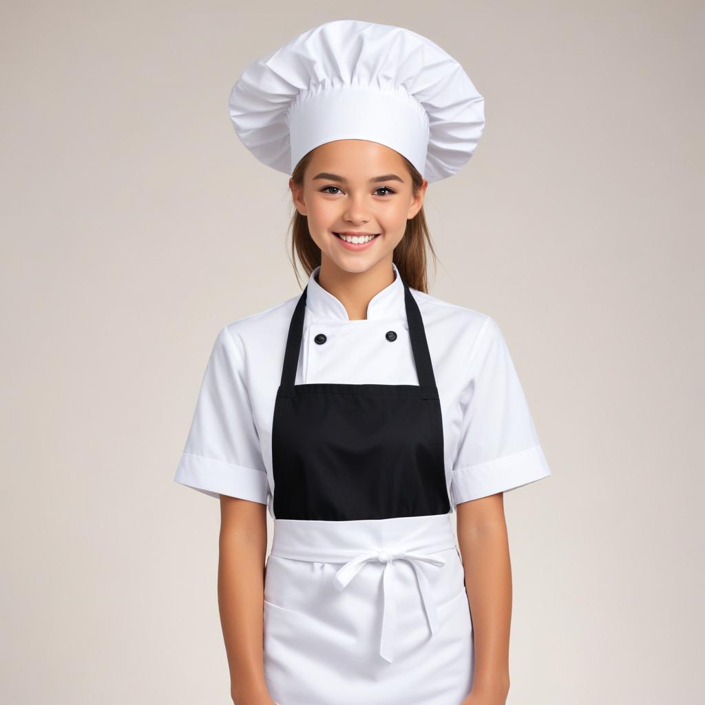 Smiling young chef in uniform Smiling young chef in uniform