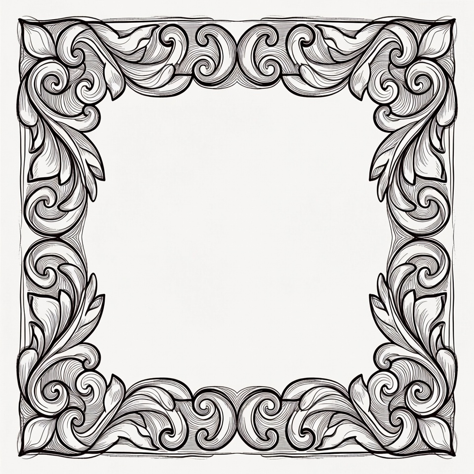 Elegant decorative border design Elegant decorative border design