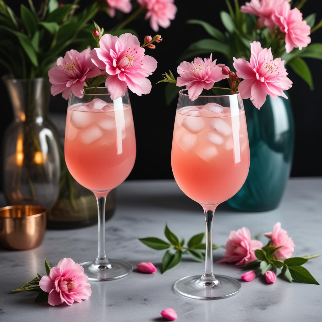 Refreshing spring cocktails with flowers Refreshing spring cocktails with flowers