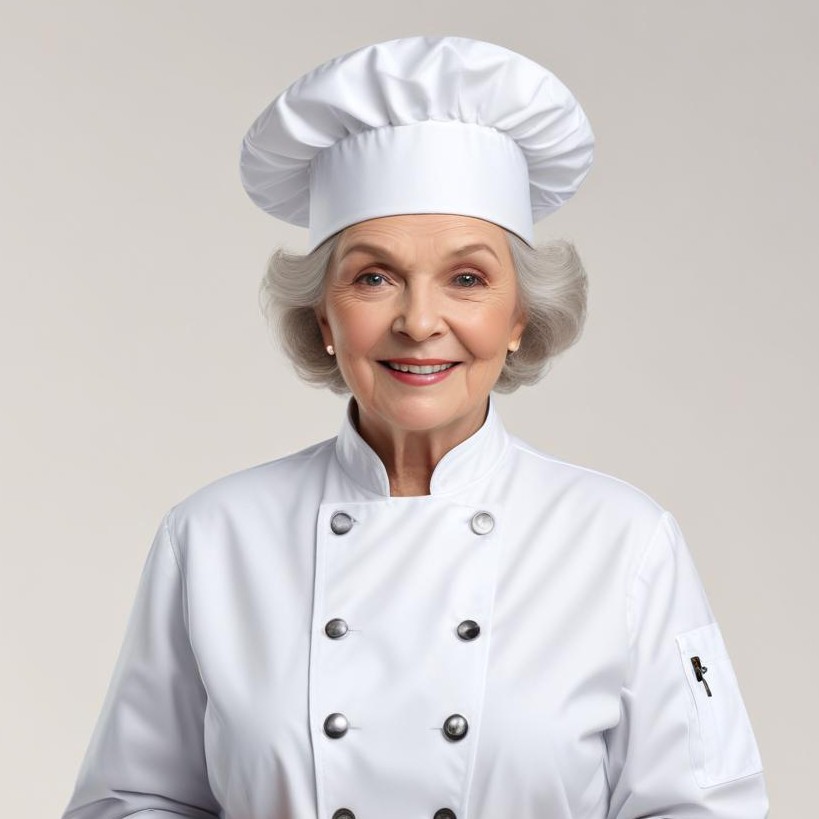 Smiling chef in white uniform Smiling chef in white uniform