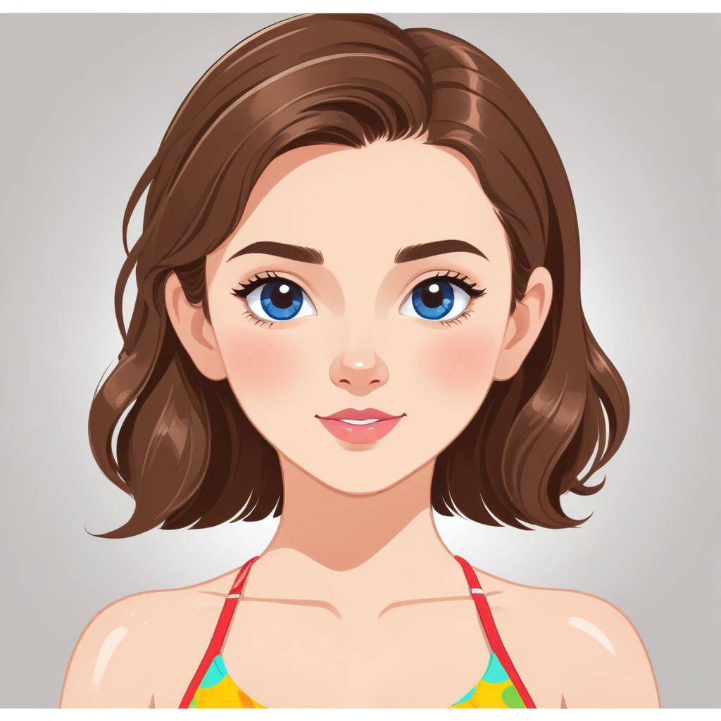 Young woman with bright blue eyes Young woman with bright blue eyes