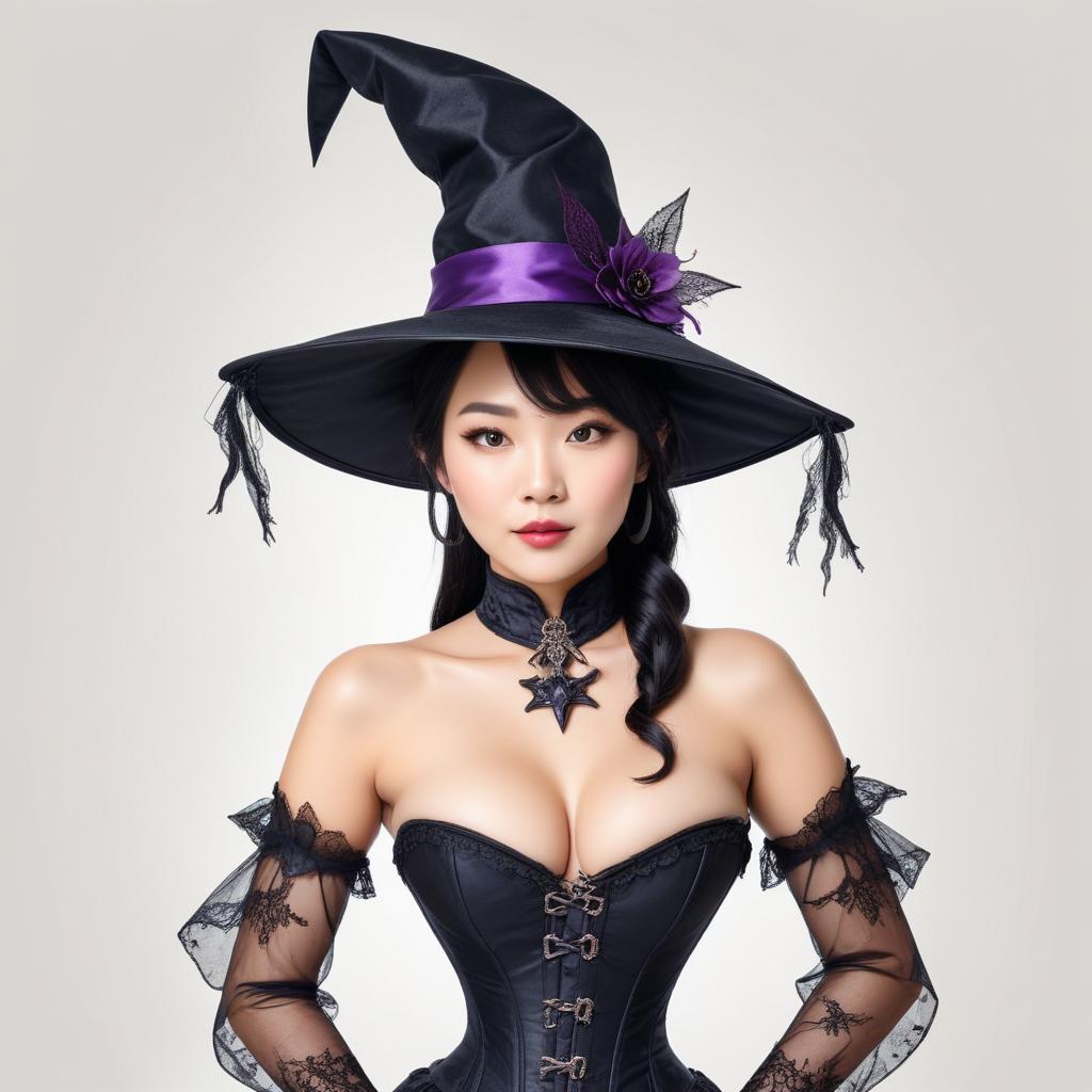 Elegant witch costume for halloween party Elegant witch costume for halloween party