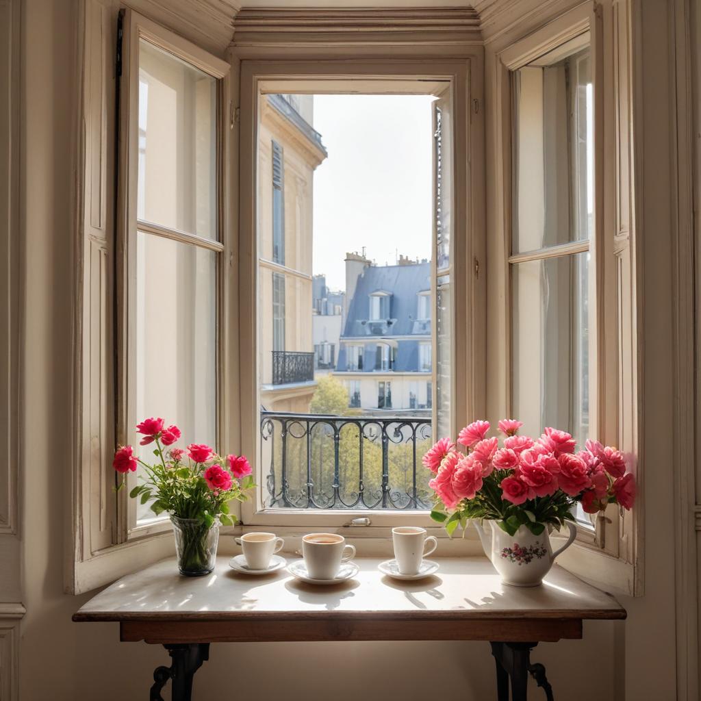 Bright morning in paris apartment Bright morning in paris apartment