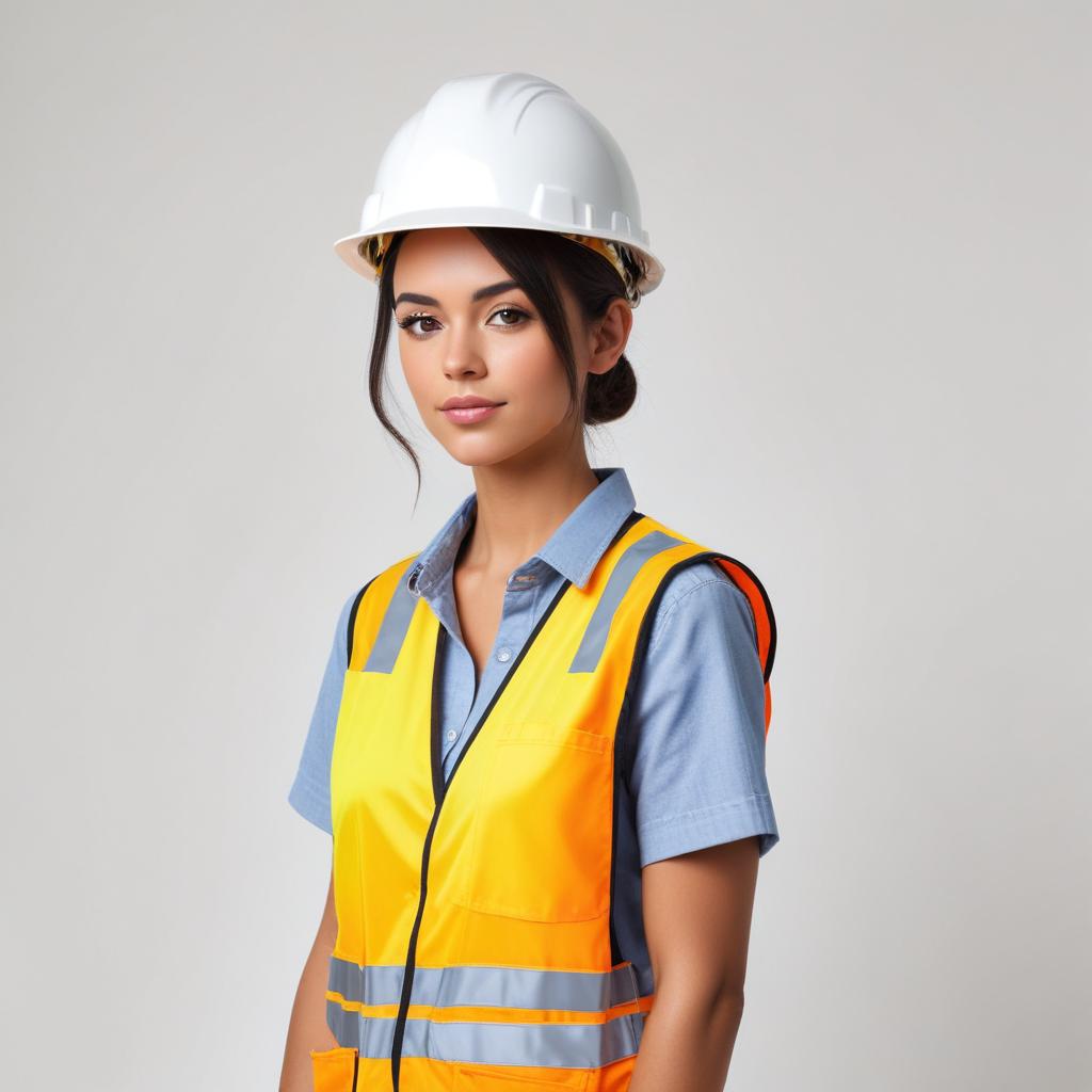 Construction worker in safety gear Construction worker in safety gear