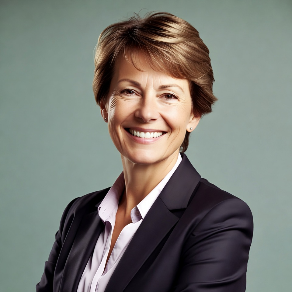 Confident professional woman smiling Confident professional woman smiling