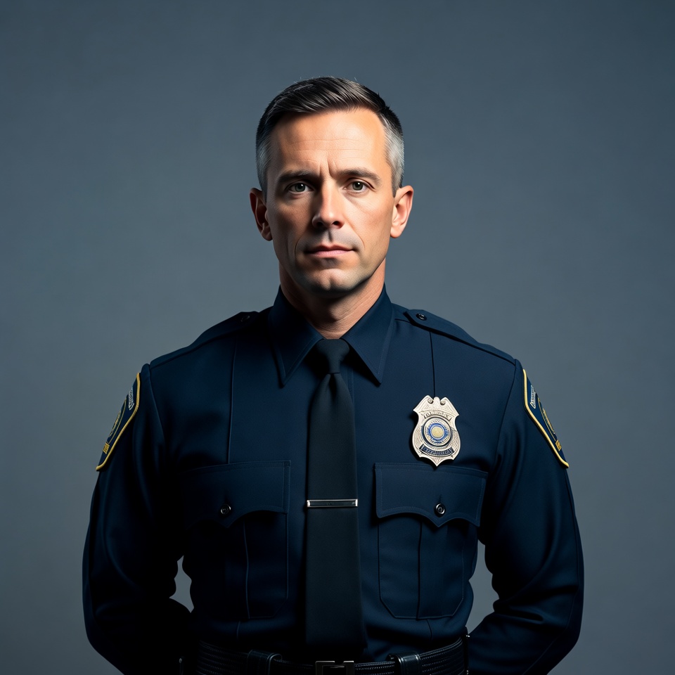 Police officer in formal uniform Police officer in formal uniform