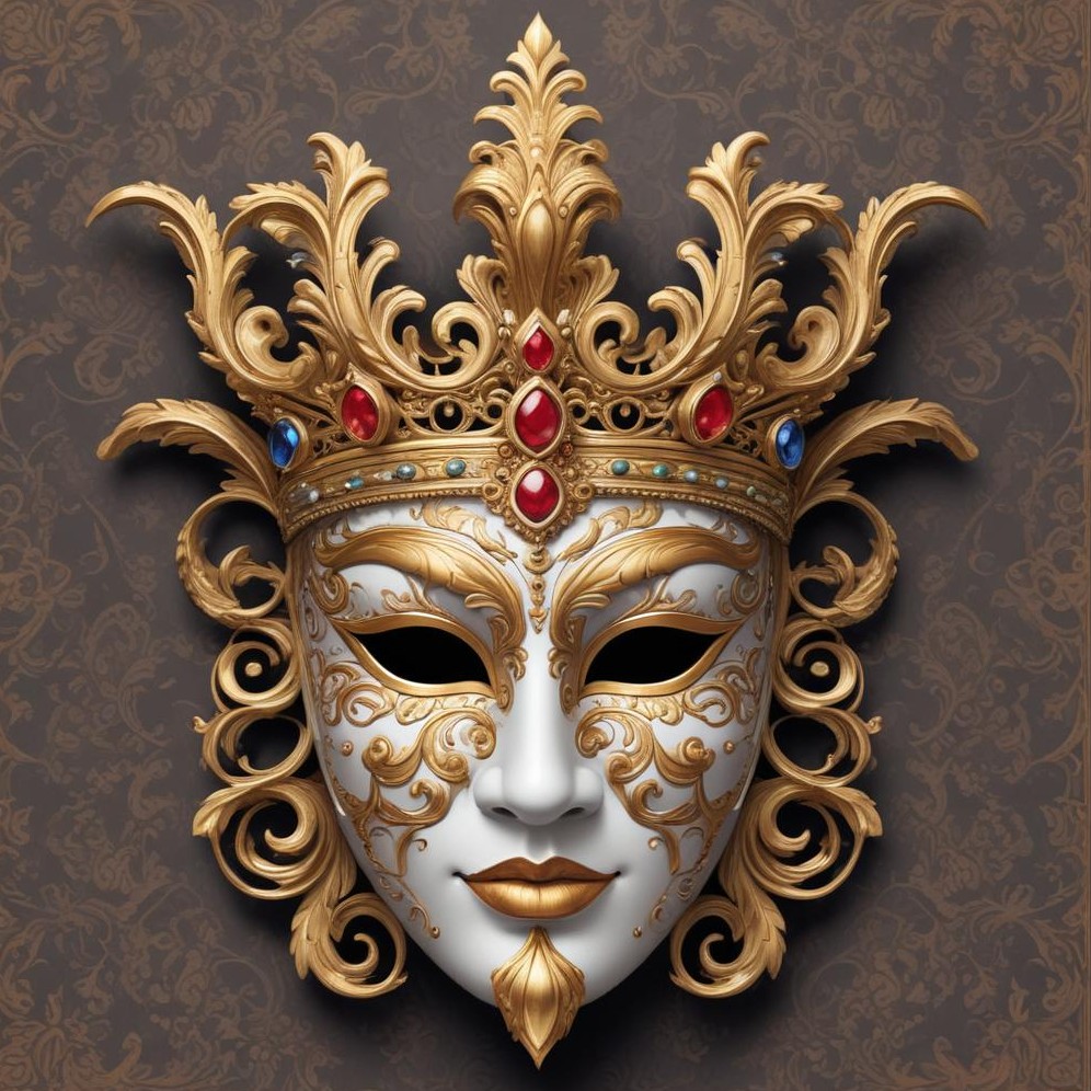 Elegant decorative mask design Elegant decorative mask design