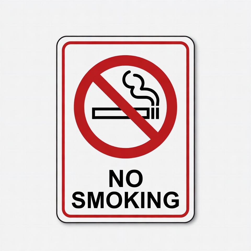 No smoking sign for public areas No smoking sign for public areas